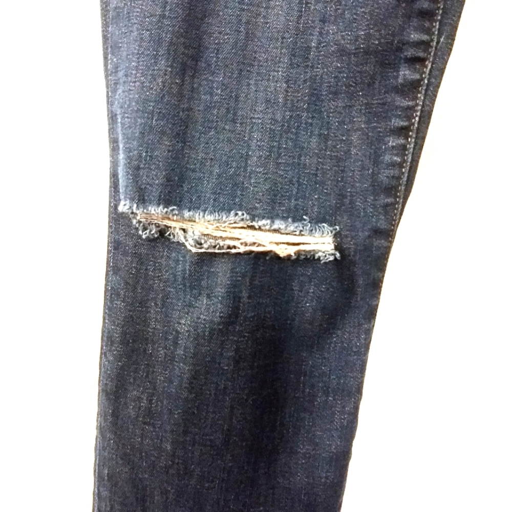 Like-New! J. Crew Blue Wash Denim Toothpick Skinny Jeans Size 25 - Picture 2 of 5